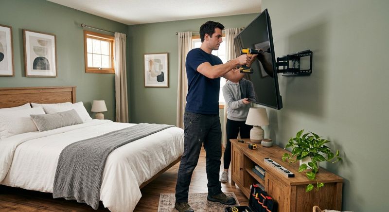 Bedroom TV Mounting in Olathe, KS