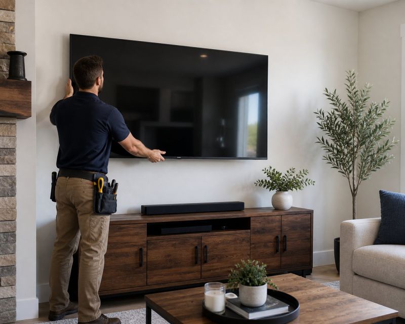 Flatscreen TV Mounting in Wilmington, NC