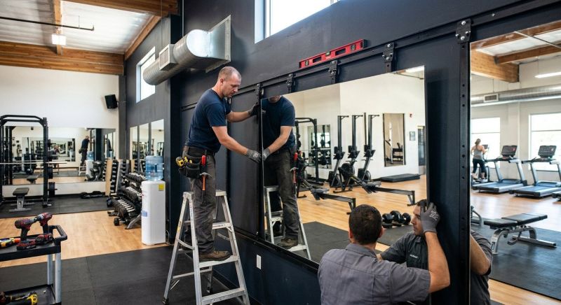 Fitness Mirror Installation in Boulder, CO