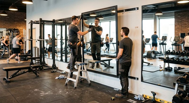 Fitness Mirror Installation in Longmont, CO