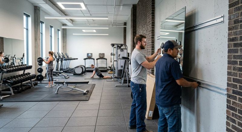Fitness Mirror Installation in Arvada, CO
